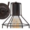 Mauro Ferretti wandlamp industrieel E27 32x14x30 cm donker
