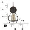 Mauro Ferretti wandlamp industrieel E27 32x14x30 cm donker