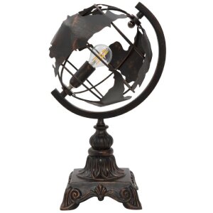 Mauro Ferretti tafellamp world economy E14 24x20x40 cm donker
