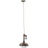 Mauro Ferretti plafondlamp Manhattan rond E27 Ø 26x36 cm donker