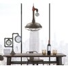 Mauro Ferretti plafondlamp Manhattan rond E27 Ø 26x36 cm donker