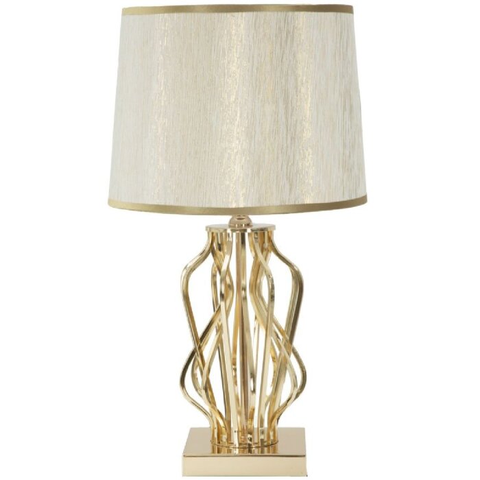 Mauro Ferretti tafellamp Glam X E27 Ø 30x52 cm goudkleurig crème