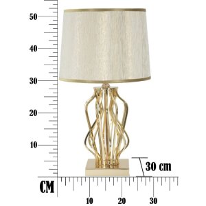 Mauro Ferretti tafellamp Glam X E27 Ø 30x52 cm goudkleurig crème
