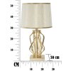 Mauro Ferretti tafellamp Glam X E27 Ø 30x52 cm goudkleurig crème