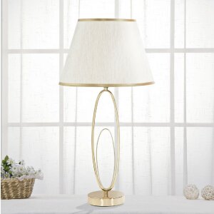 Mauro Ferretti tafellamp Glam Flush E27 Ø 30x58 cm goudkleurig crème