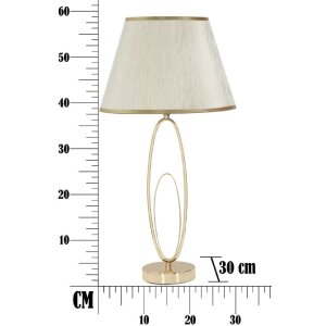 Mauro Ferretti tafellamp Glam Flush E27 Ø 30x58 cm goudkleurig crème