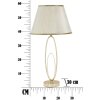 Mauro Ferretti tafellamp Glam Flush E27 Ø 30x58 cm goudkleurig crème