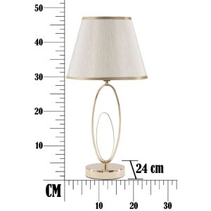 Mauro Ferretti tafellamp Glam Flush E27 Ø 24x47 cm goudkleurig crème