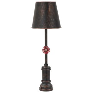 Mauro Ferretti tafellamp Manhattan Single E27 Ø 21x64 cm zwart koper