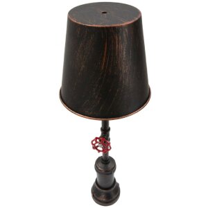 Mauro Ferretti tafellamp Manhattan Single E27 Ø 21x64 cm zwart koper