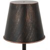 Mauro Ferretti tafellamp Manhattan Single E27 Ø 21x64 cm zwart koper