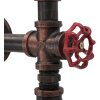 Mauro Ferretti wandlamp industrieel 5-lichts E27 86x9x32 cm zwart