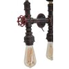Mauro Ferretti wandlamp industrieel 5-lichts E27 86x9x32 cm zwart