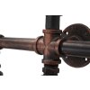 Mauro Ferretti wandlamp industrieel 5-lichts E27 86x9x32 cm zwart