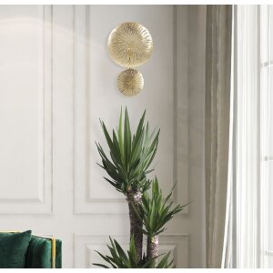 Mauro Ferretti wandlamp Simple Glam E27 28,5x8x46 cm goudkleurig