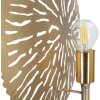 Mauro Ferretti wandlamp Simple Glam E27 28,5x8x46 cm goudkleurig