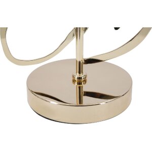 Mauro Ferretti tafellamp Glam Harts E27 Ø 30x54,5 cm zwartgoud