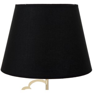 Mauro Ferretti tafellamp Glam Harts E27 Ø 30x54,5 cm zwartgoud