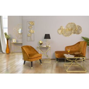 Mauro Ferretti tafellamp Glam Harts E27 Ø 30x54,5 cm zwartgoud