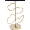 Mauro Ferretti tafellamp Glam Harts E27 Ø 30x54,5 cm zwartgoud