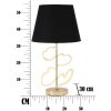 Mauro Ferretti tafellamp Glam Harts E27 Ø 30x54,5 cm zwartgoud