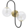 Mauro Ferretti wandlamp 2-lichts E14 36x24x45 cm goud zwart