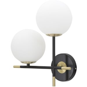 Mauro Ferretti wandlamp Darky dubbel E14 30x17x35 cm goud...
