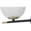 Mauro Ferretti wandlamp Darky dubbel E14 30x17x35 cm goud wit zwart