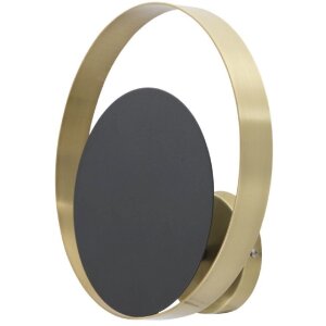 Mauro Ferretti wandlamp Shuttle E14 25x8x25 cm goud zwart