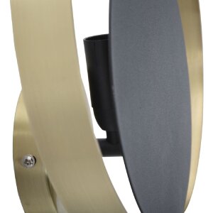 Mauro Ferretti wandlamp Shuttle E14 25x8x25 cm goud zwart