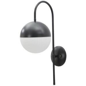 Mauro Ferretti wandlamp Darky street E14 19x31x51 cm zwart wit