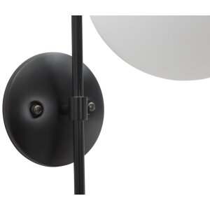 Mauro Ferretti wandlamp Darky street E14 19x31x51 cm zwart wit