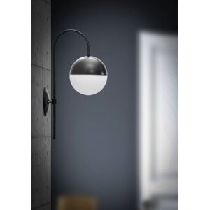 Mauro Ferretti wandlamp Darky street E14 19x31x51 cm zwart wit