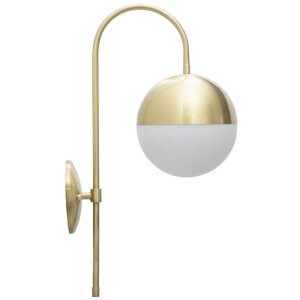 Mauro Ferretti wandlamp Glamy street E14 19x31x51 cm goud wit