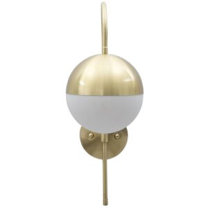 Mauro Ferretti wandlamp Glamy street E14 19x31x51 cm goud wit