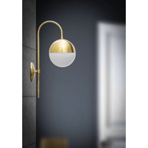 Mauro Ferretti wandlamp Glamy street E14 19x31x51 cm goud wit