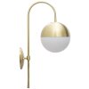 Mauro Ferretti wandlamp Glamy street E14 19x31x51 cm goud wit
