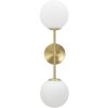 Mauro Ferretti wandlamp Glamy dubbel E14 15x21x55 cm goud wit