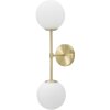 Mauro Ferretti wandlamp Glamy dubbel E14 15x21x55 cm goud wit