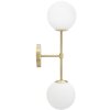 Mauro Ferretti wandlamp Glamy dubbel E14 15x21x55 cm goud wit