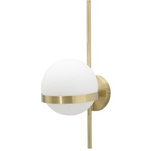 Mauro Ferretti wandlamp Glamy cirkel E14 15x20x40 cm goud wit