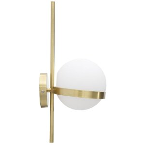Mauro Ferretti wandlamp Glamy cirkel E14 15x20x40 cm goud wit