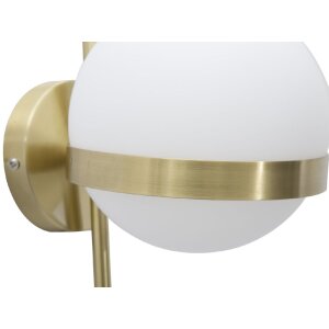 Mauro Ferretti wandlamp Glamy cirkel E14 15x20x40 cm goud wit