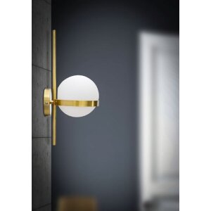 Mauro Ferretti wandlamp Glamy cirkel E14 15x20x40 cm goud wit