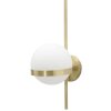 Mauro Ferretti wandlamp Glamy cirkel E14 15x20x40 cm goud wit