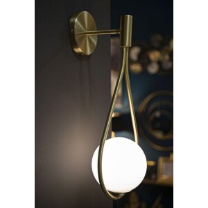 Mauro Ferretti wandlamp Glamy Ablegen E14 24x20x52 cm goud wit