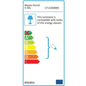 Mauro Ferretti wandlamp Glamy Ablegen E14 24x20x52 cm goud wit