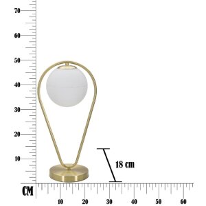 Mauro Ferretti tafellamp Glamy Ablegen E14 25x18x50 cm goud wit