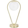 Mauro Ferretti tafellamp Glamy Ablegen E14 25x18x50 cm goud wit