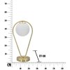 Mauro Ferretti tafellamp Glamy Ablegen E14 25x18x50 cm goud wit